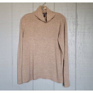 Eileen Fisher 100% Superfine Merino Wool Turtleneck Relaxed Fit Sweater. Size SP